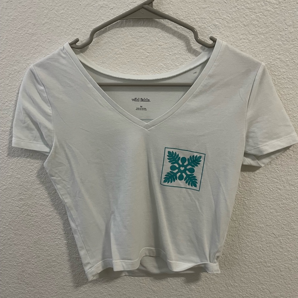 Hawaiian quilt crop top